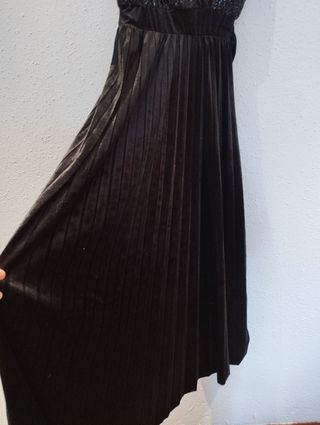 Vestido cóctel negro talla S