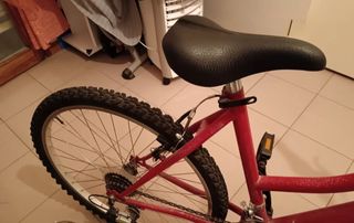 Bicicletta rossa usata