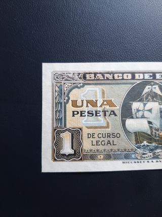 BILLETE DE 1 PESETA DE 1940