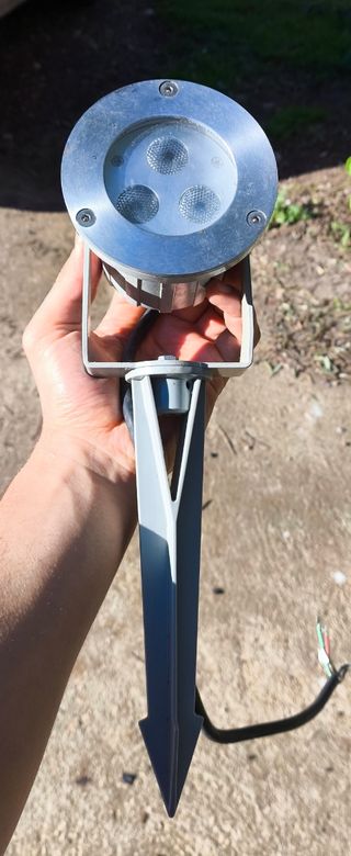 Faretto giardino LED RGB 3x1.5W IP65