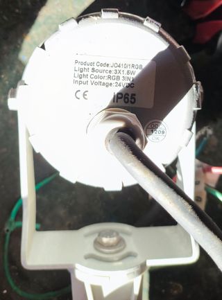 Faretto giardino LED RGB 3x1.5W IP65