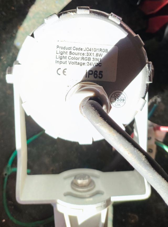 Faretto giardino LED RGB 3x1.5W IP65