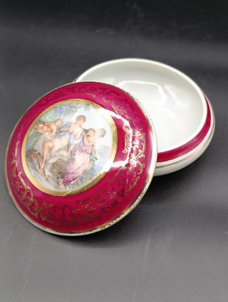 Caja porcelana Limoges vintage