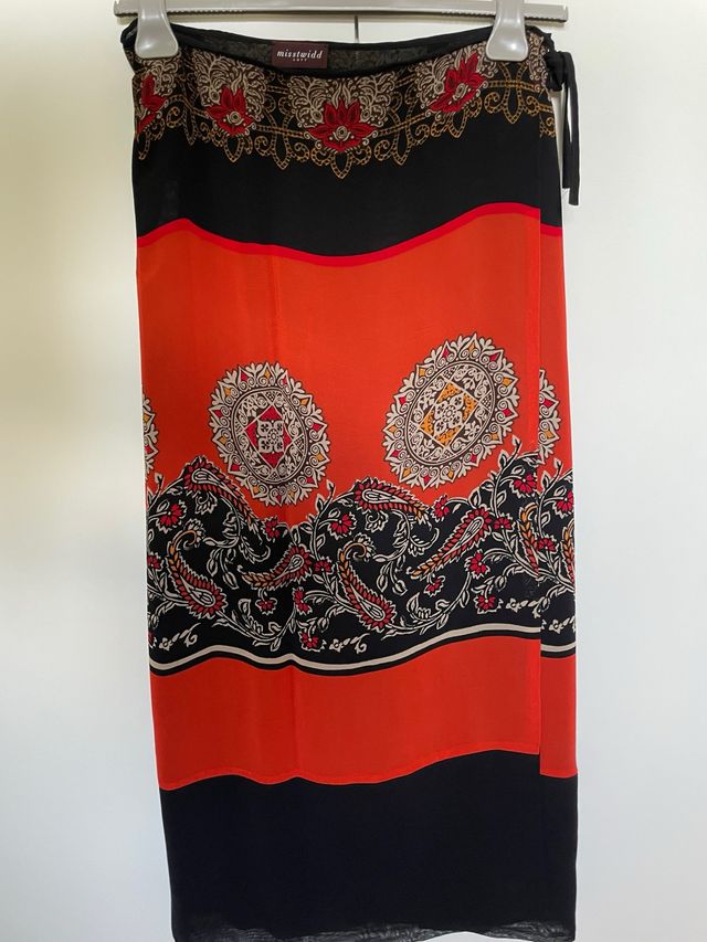 Gonna lunga Misstwidd - Arancione e Nero