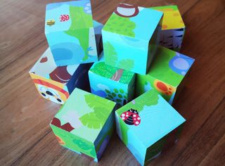 Puzzle cubos madera Juguetes para bebés