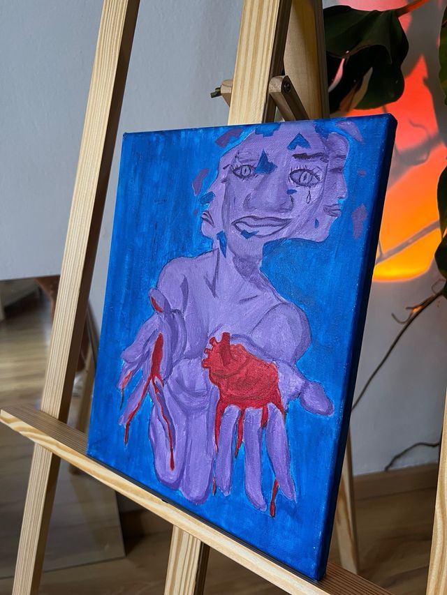 6 Cuadros acrílicos multicolor