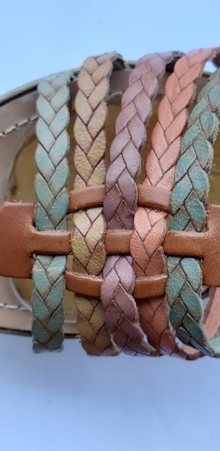 Sandali con zeppa e plateau RoccoBarocco multicolo