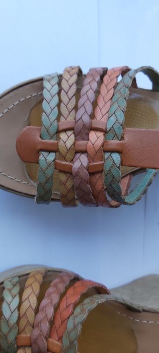 Sandali con zeppa e plateau RoccoBarocco multicolo