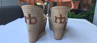 Sandali con zeppa e plateau RoccoBarocco multicolo