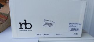 Sandali con zeppa e plateau RoccoBarocco multicolo