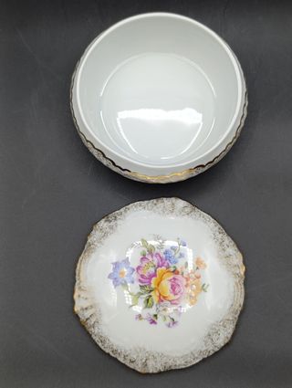 Caja porcelana Limoges vintage