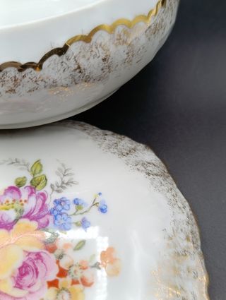 Caja porcelana Limoges vintage