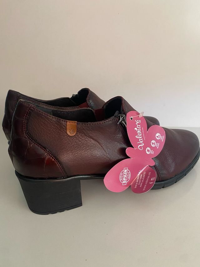 Zapatos Valeria's Piel Marrón