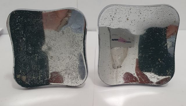 Maniglie antiche cromate - 2 pz