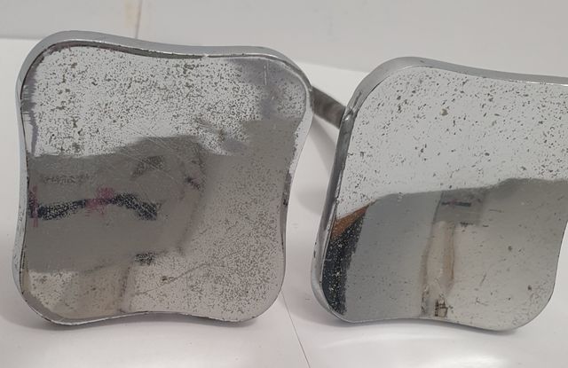 Maniglie antiche cromate - 2 pz