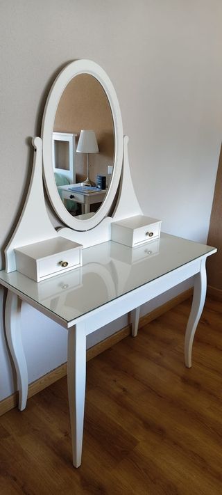 Tocador / peinadora blanco con espejo Hemnes IKEA