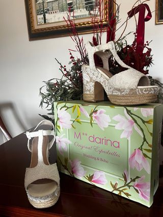 Sandalias novia TIA - Blancas - Talla 38