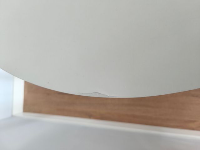 Mesa blanca extensible