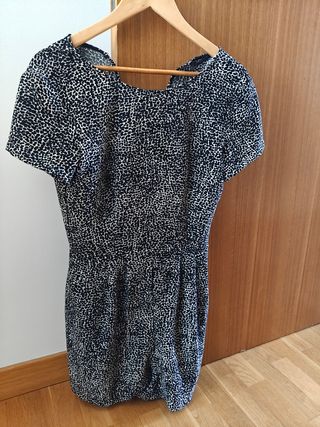 Mono Zara - corto, blanco y negro