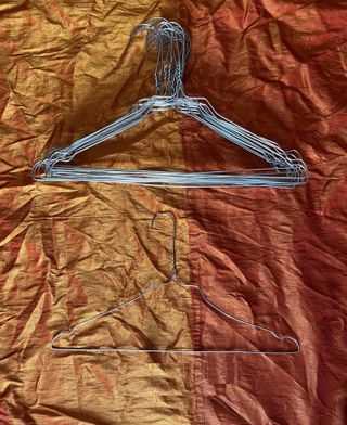 Grucce appendiabiti acciaio inox cromate 17 pezzi