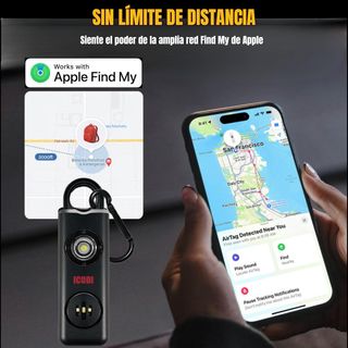 Rastreador GPS 4 en 1 con alarma y luz LED