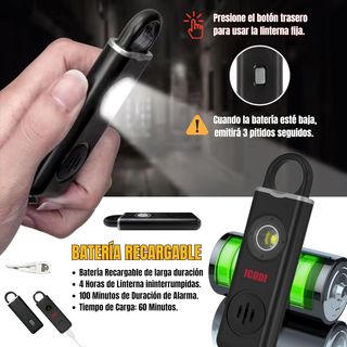 Rastreador GPS 4 en 1 con alarma y luz LED
