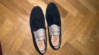 Zapatos negros de ante
