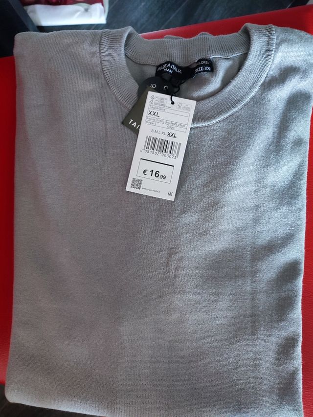 Maglia Piazza Italia Grigia XXL