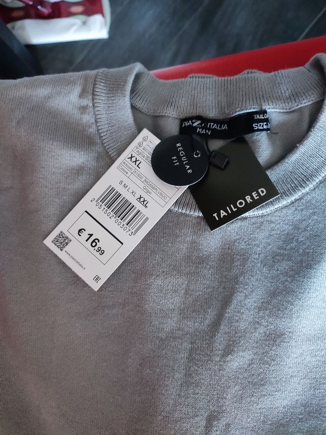 Maglia Piazza Italia Grigia XXL