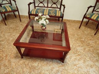 Elegante juego de mesa y espejo