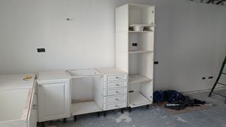 Muebles cocina blancos