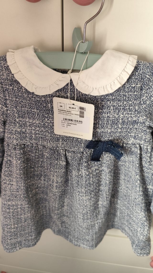 Vestido niña azul - talla 2
