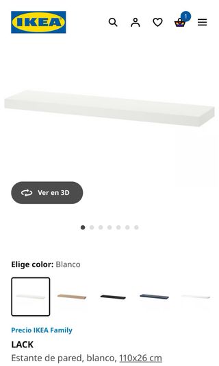 Estantería lack blanca