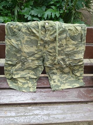 Shorts militares hombre - Verde
