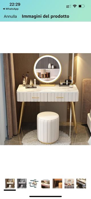 Set Toilette Specchio LED Moderno