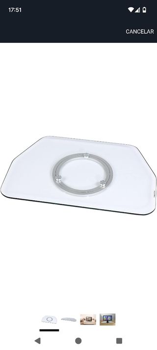 Base giratoria TV cristal