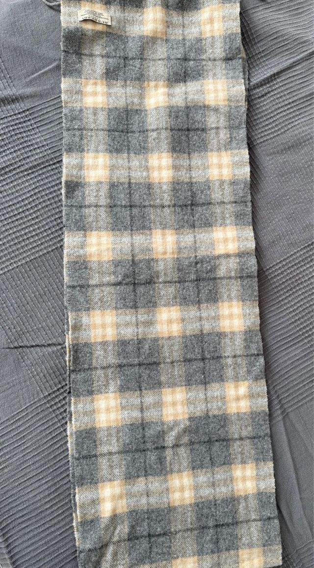 Bufanda Burberry Gris Beige - Lana Cachemir