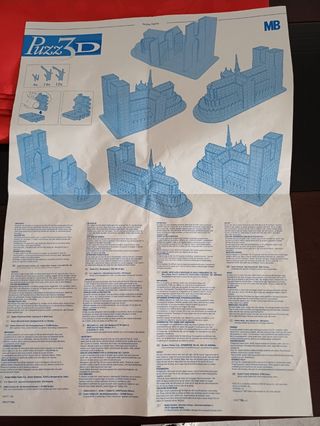 Puzzle 3D Notre Dame - 952 peças