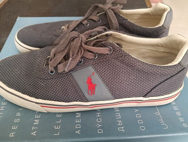 Zapatillas Ralph Lauren grises hombre