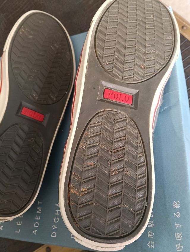 Zapatillas Ralph Lauren grises hombre