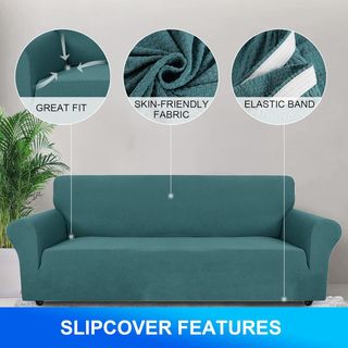Funda de Sofá 1 plaza de Alta Elasticidad, Verde.