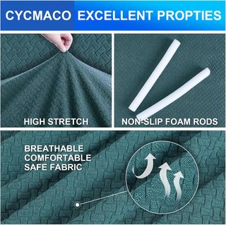 Funda de Sofá 1 plaza de Alta Elasticidad, Verde.