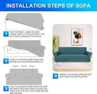 Funda de Sofá 1 plaza de Alta Elasticidad, Verde.