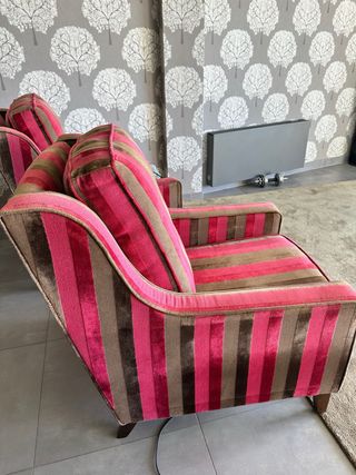 Butacas de tela tapizadas