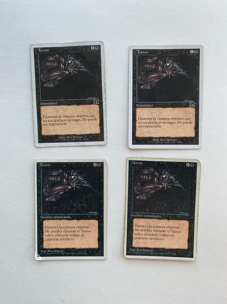4 cartas Terror - Magic