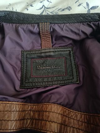 Cazadora cuero Massimo Dutti NO NEGOCIABLE 