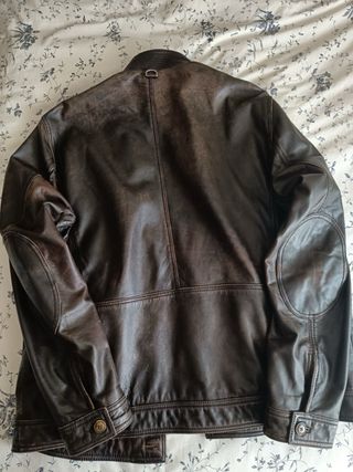 Cazadora cuero Massimo Dutti NO NEGOCIABLE