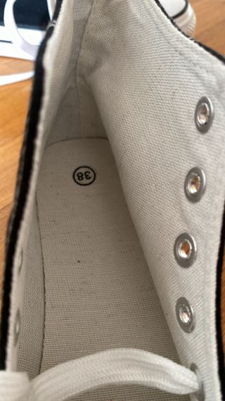 Converse negras plataforma