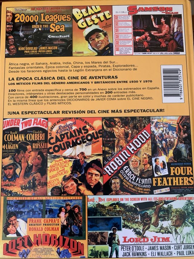 Diccionario del cine de aventuras . [Paperback]...