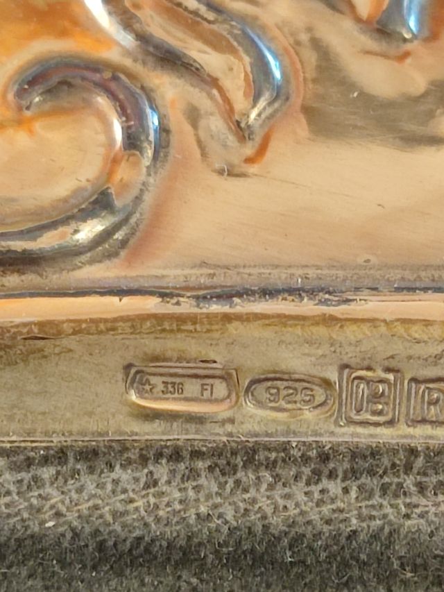 Cornice portafoto vintage argento 925 plata